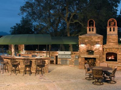 Custom-Summerset-Barbecue-Island-Outdoor-Kitchen-Area